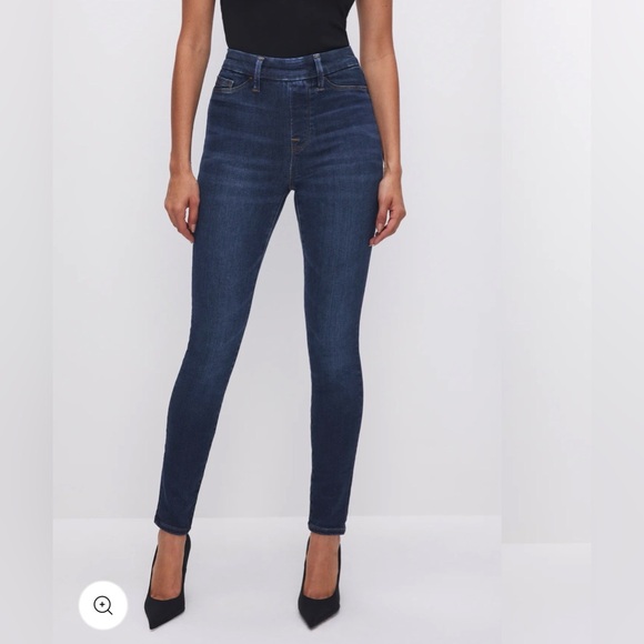 Good American Denim - Good American Power Stretch Pull-on Skinny Jeans, SML NWT